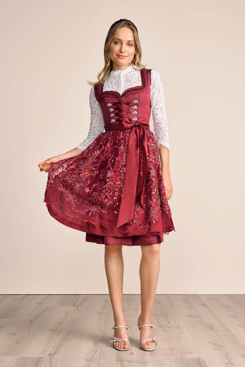Krüger Madl Dirndl Olive (60cm) Exklusivangebot