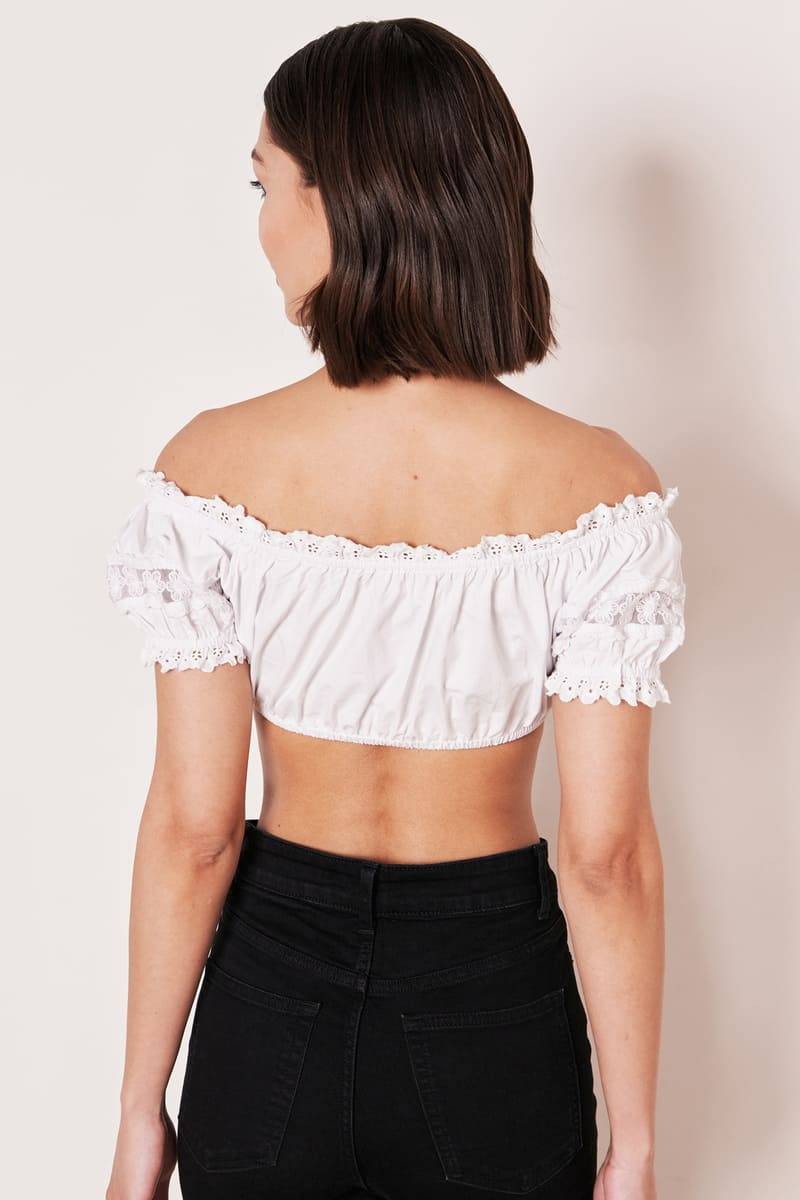 Krüger Madl Dirndlbluse Schneeblume Begrenztes Angebot