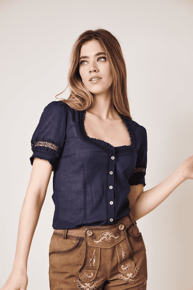 Krüger Madl Trachtenbluse Azura Auslauf