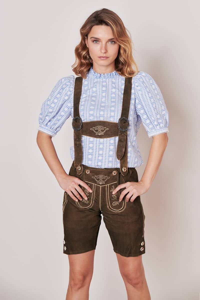 Krüger Madl Lederhose Dark Deer Bis zu 50% Rabatt