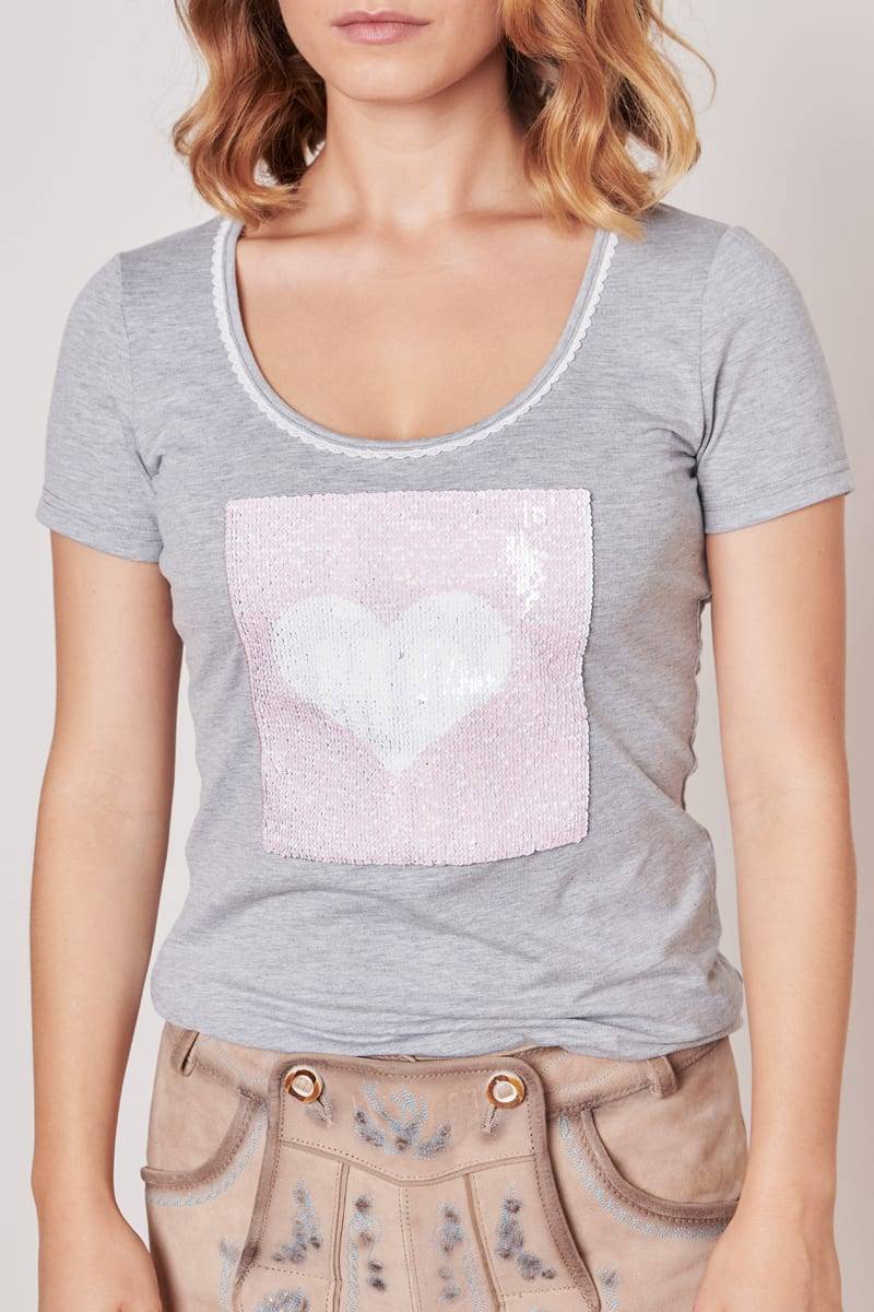 Krüger Madl Trachten Shirt Heartbeat Bis zu 60% Rabatt