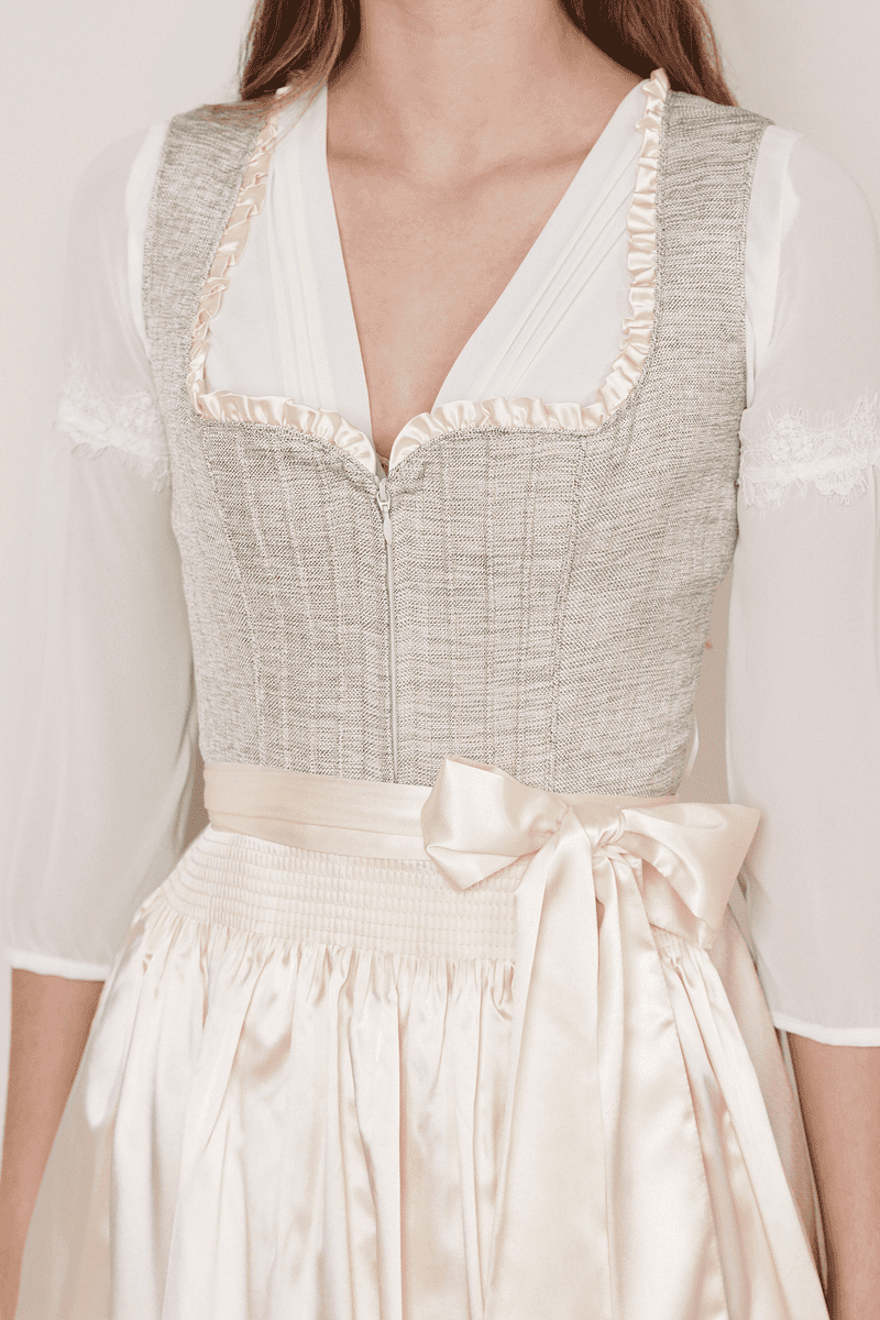 Krüger Madl Dirndl Oyster (60cm) Kostenlose Rückgabe