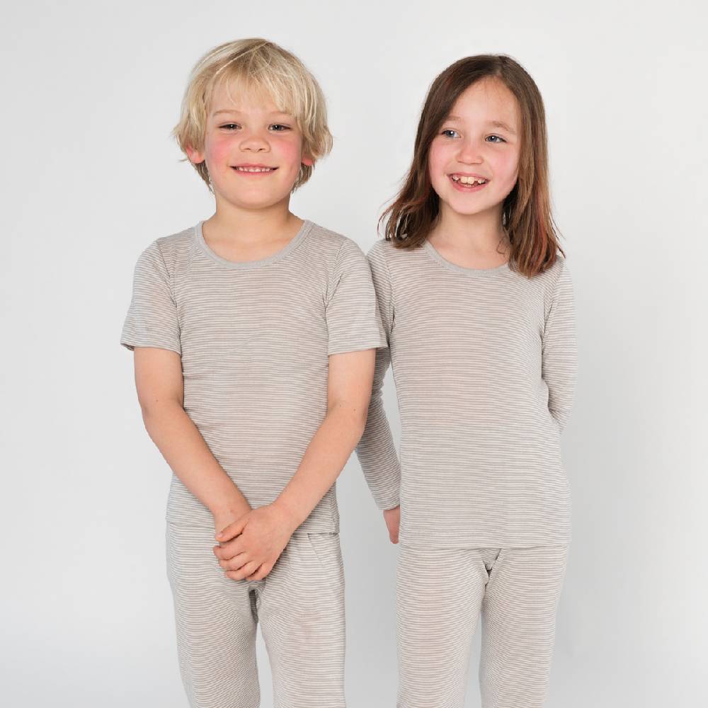 LIVING CRAFTS - Langarm-Shirt - Grey/Natural Striped Vierteljährliche Förderung