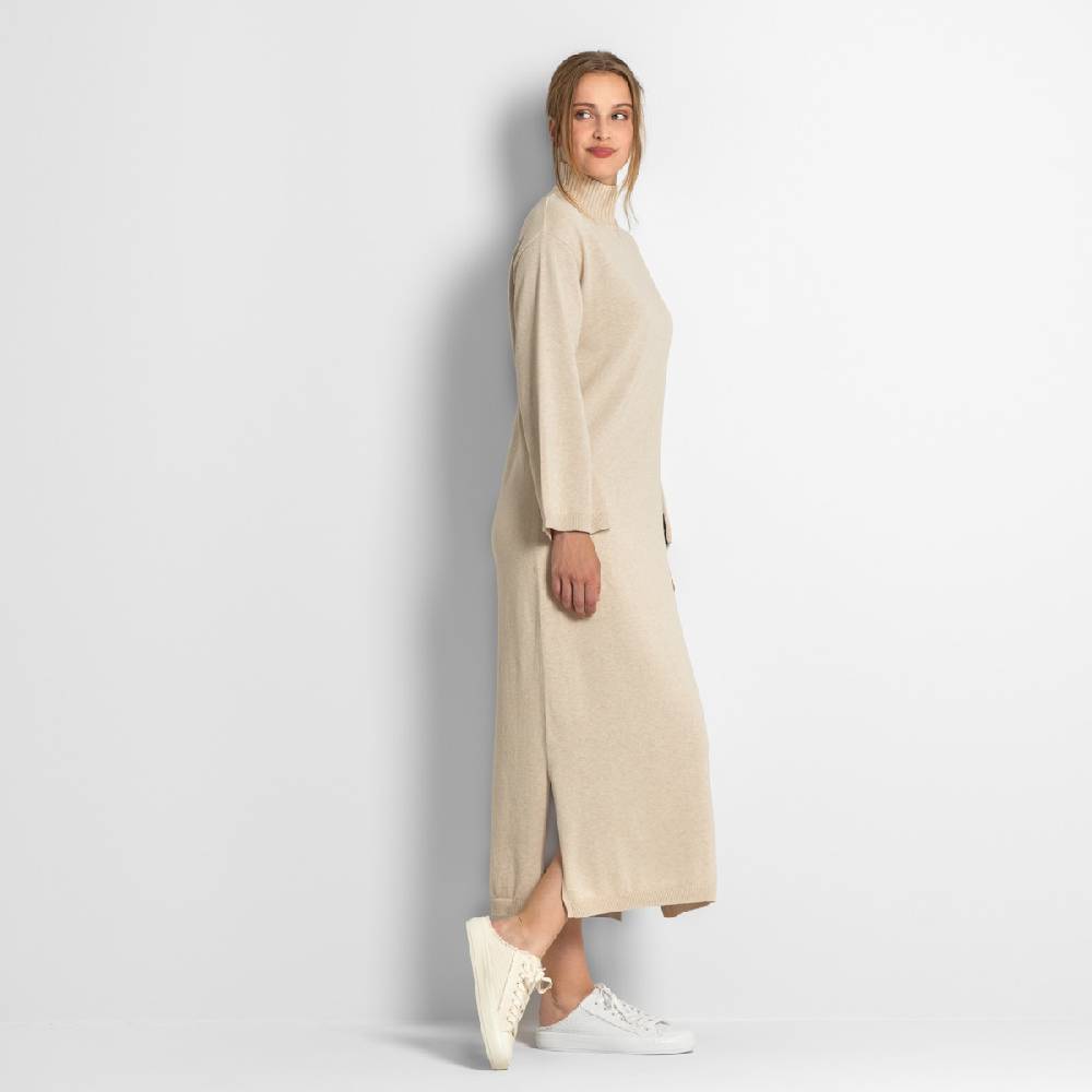 LIVING CRAFTS EELA - Strickkleid - Sand Rabatt