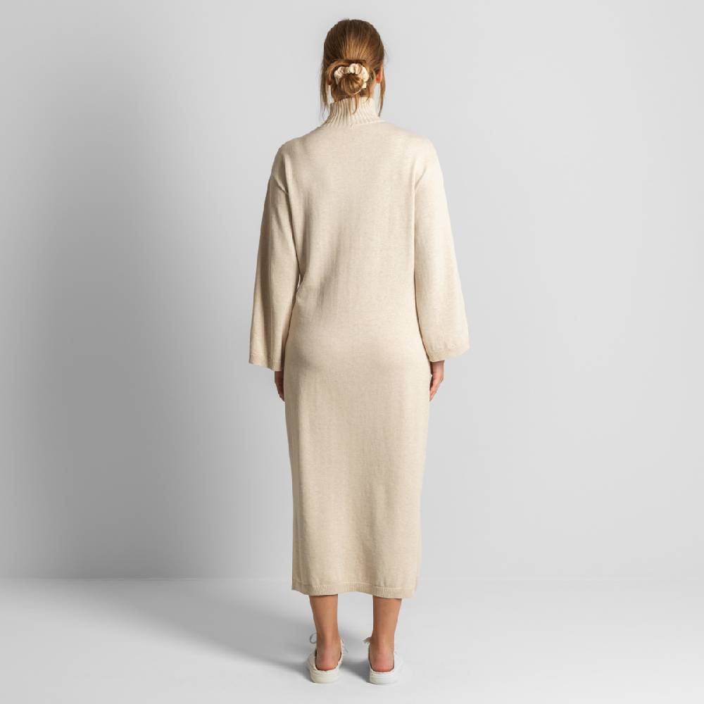 LIVING CRAFTS EELA - Strickkleid - Sand Rabatt
