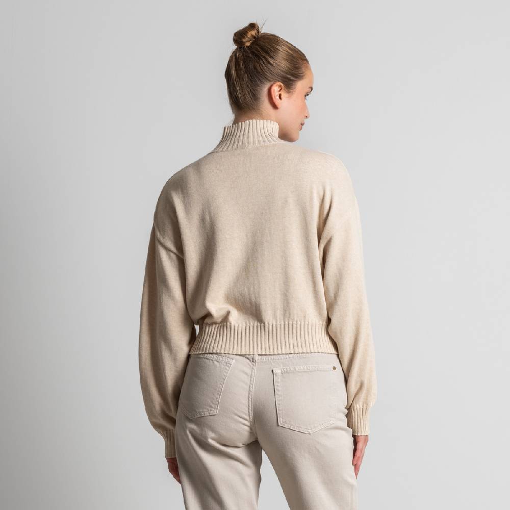 LIVING CRAFTS EUGENIE - Oversized Pullover - Sand Versandkostenfrei