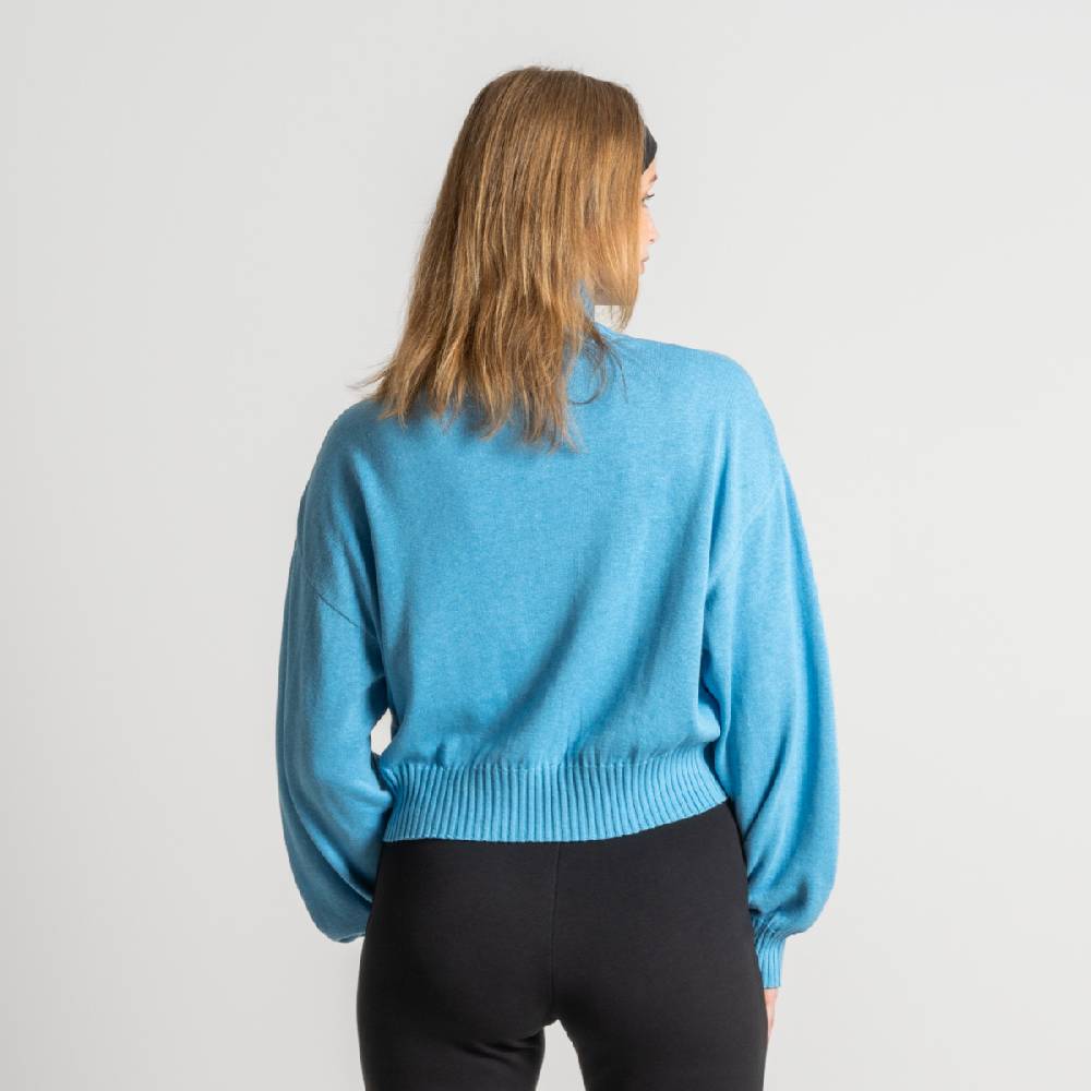 LIVING CRAFTS EUGENIE - Oversized Pullover - Cool Blue Großer Ausverkauf