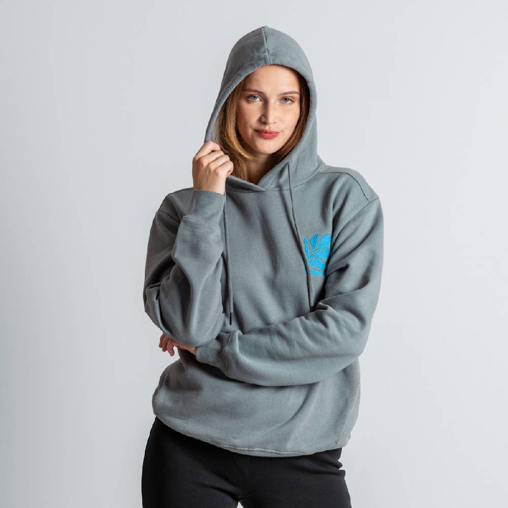 LIVING CRAFTS EUDORA - Hoodie - Stone Grey Preisnachlass