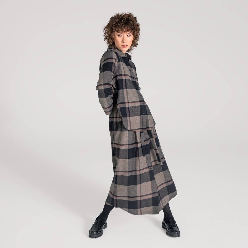 LIVING CRAFTS CHARU - Kleid - Black Check Muttertagsangebot