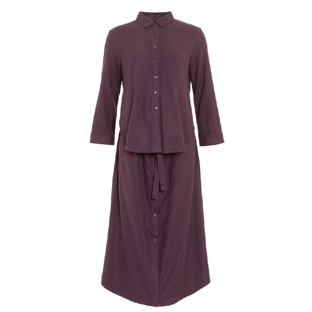 LIVING CRAFTS CHARU - Kleid - Aubergine Valentinstagsangebot