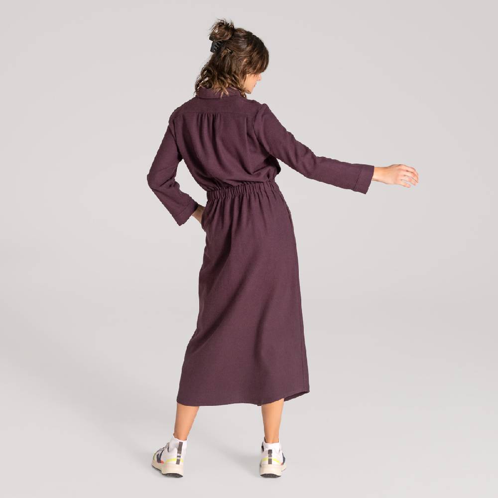 LIVING CRAFTS CHARU - Kleid - Aubergine Valentinstagsangebot