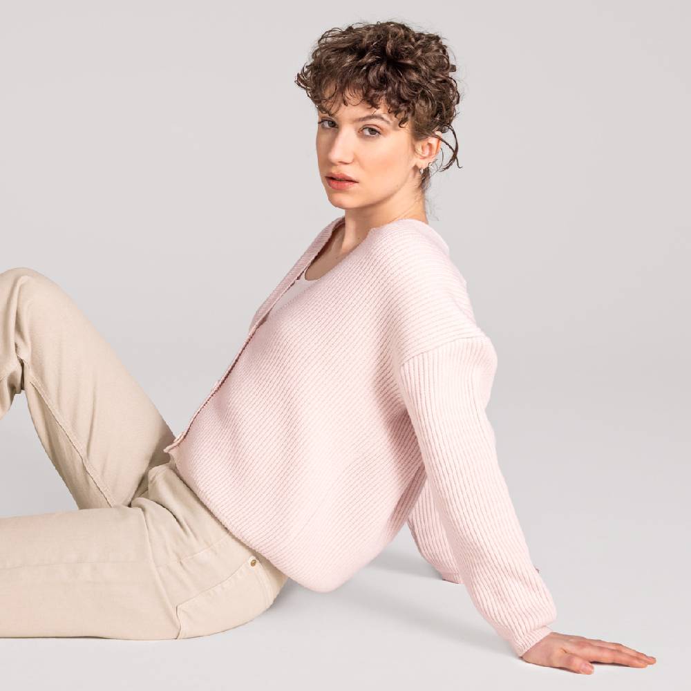 LIVING CRAFTS ALFREY - Strickjacke boxy - Nude Große Rabatte