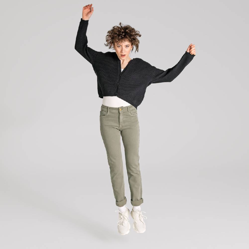 LIVING CRAFTS AVALYN - Color Denim - Khaki Saisonale Angebote