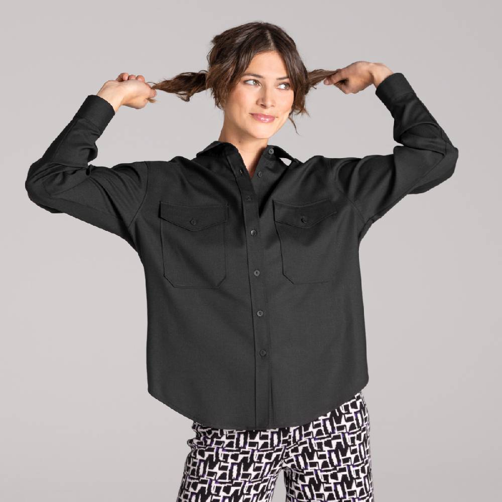 LIVING CRAFTS ALIX - Utility Shirt - Black Tägliche Deals