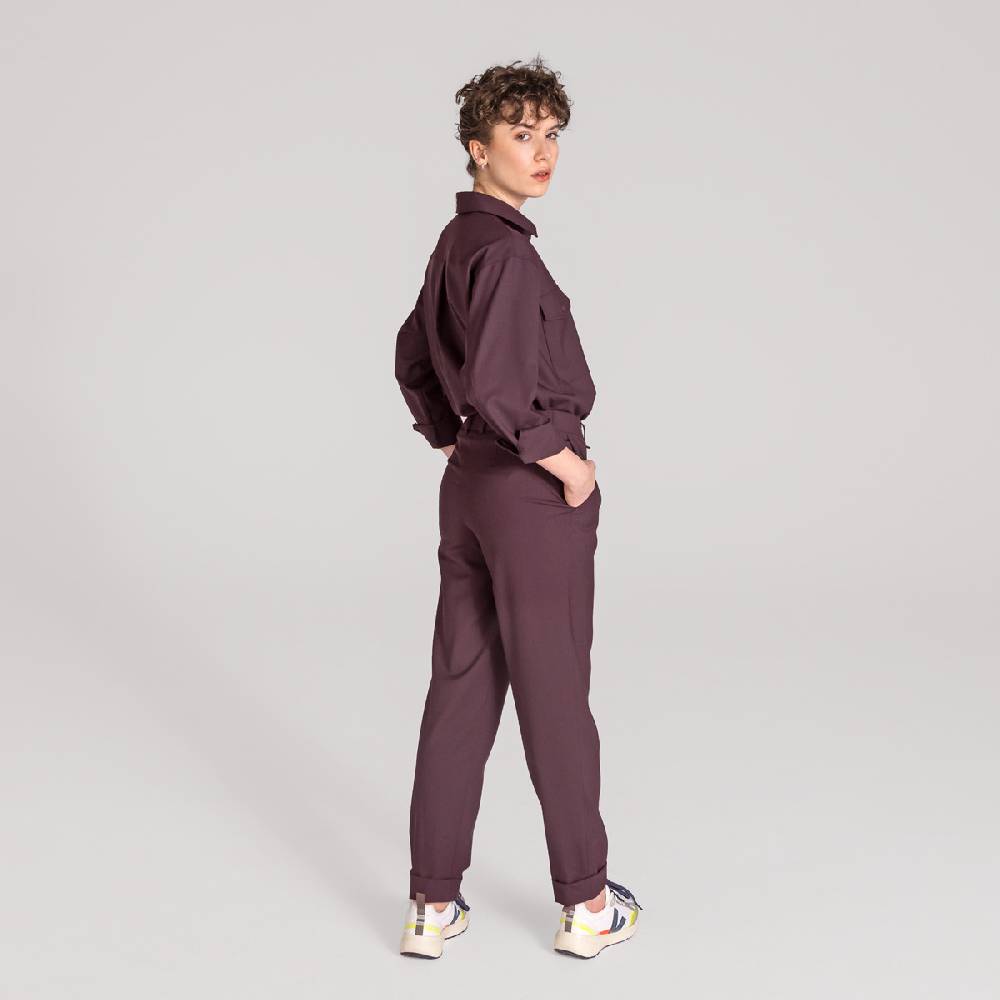 LIVING CRAFTS ARIL - Hose - Aubergine Sonderangebote
