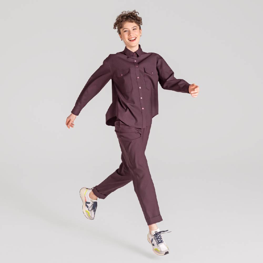 LIVING CRAFTS ARIL - Hose - Aubergine Sonderangebote
