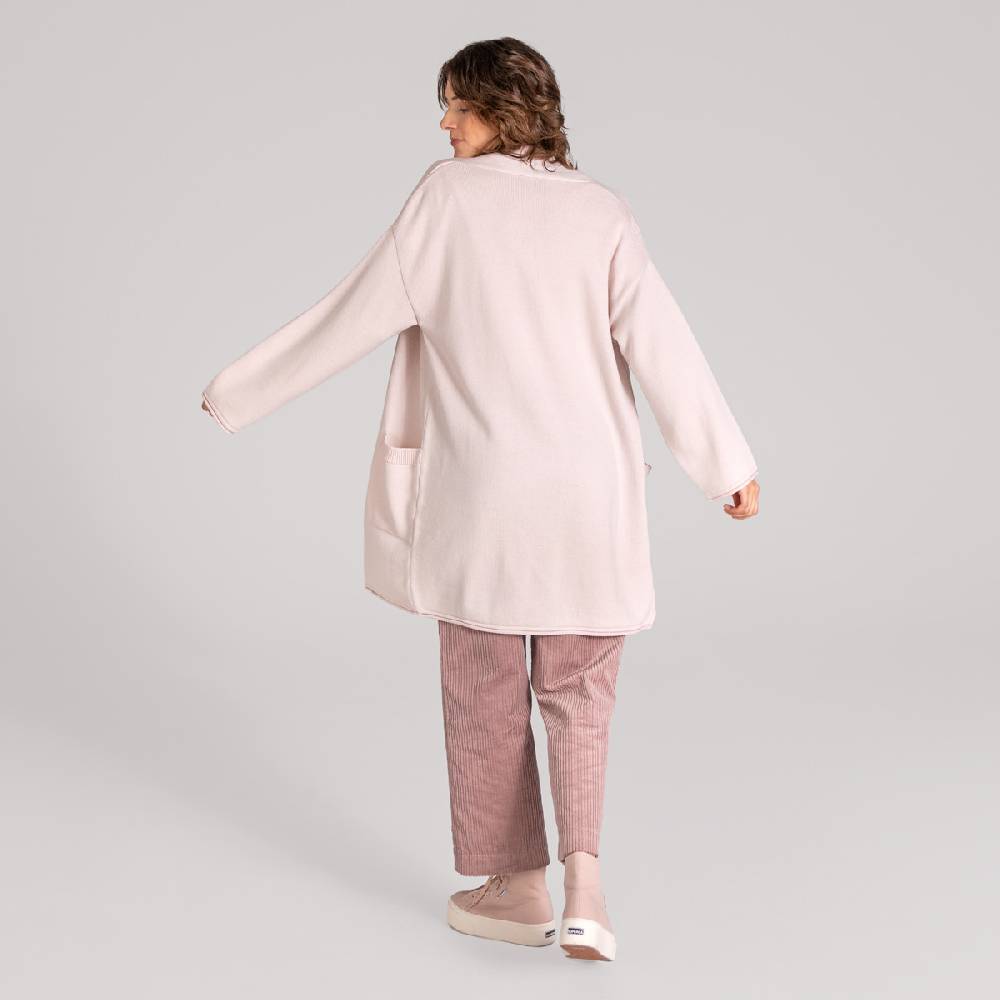 LIVING CRAFTS ANIEK - Strickjacke lang - Nude VIP-Rabatte