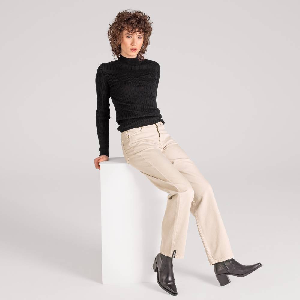 LIVING CRAFTS ABIONA - Langarm-Shirt - Off Black Neueste Stile