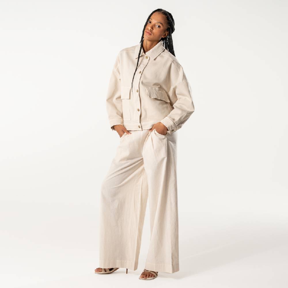 LIVING CRAFTS DAFNE - Jeansjacke - Sand Discount Store für neue Produkte
