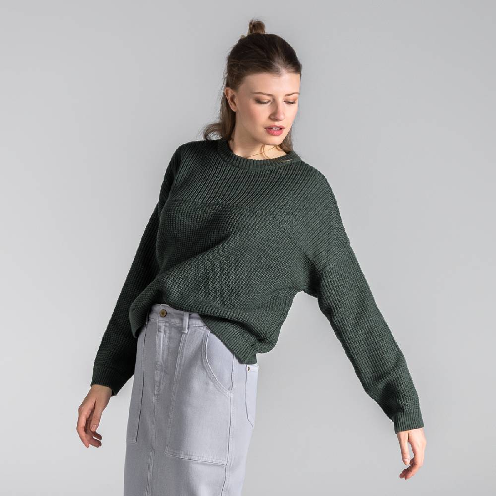 LIVING CRAFTS BEEKE - Pullover - Dark Khaki Schlussverkauf