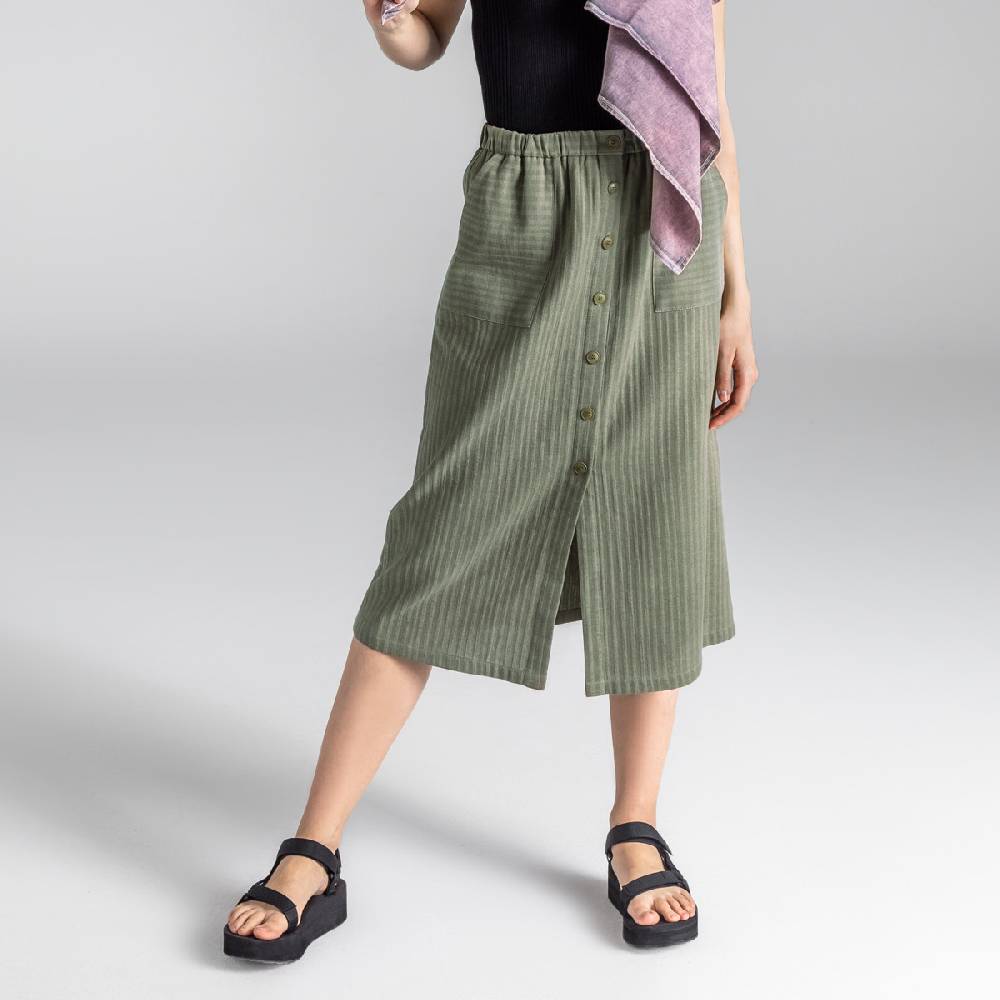 LIVING CRAFTS BEVEN - Rock - Khaki Fabrik Onlineshop