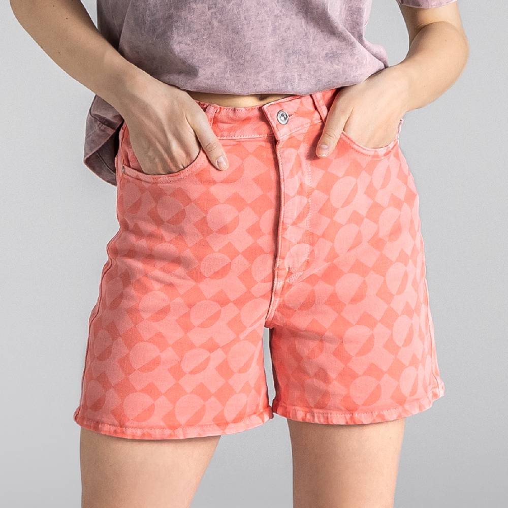 LIVING CRAFTS BONTJE - Jeans Shorts - Coral Versandkostenfrei