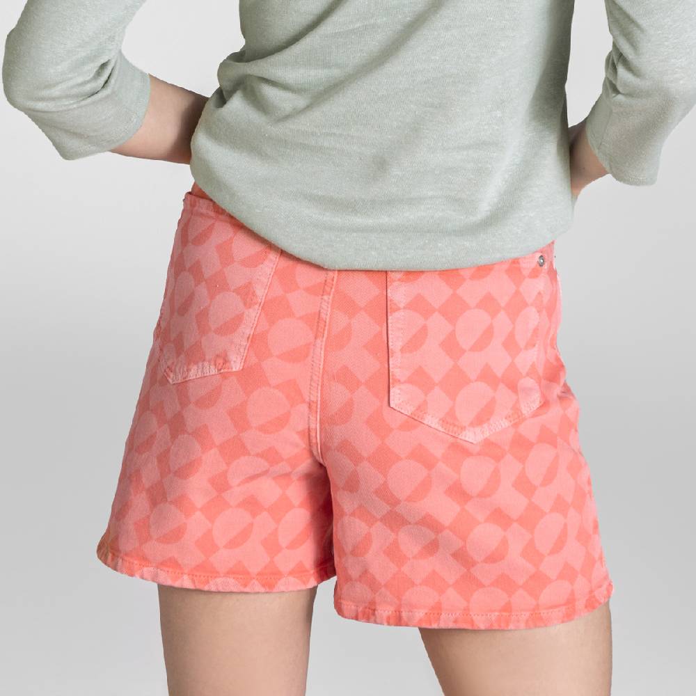 LIVING CRAFTS BONTJE - Jeans Shorts - Coral Versandkostenfrei