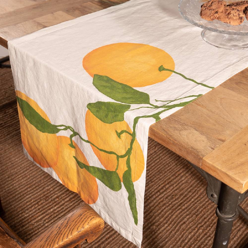 LIVING CRAFTS OREGANO - Tischläufer - Orange Zeitlich begrenztes Angebot