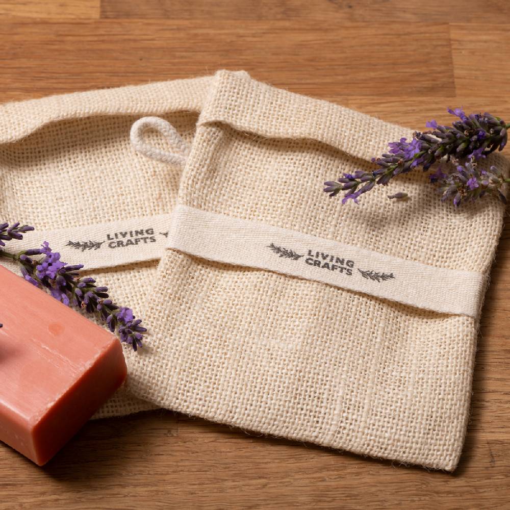 LIVING CRAFTS MATERA - Seifensäckchen, 2er Pack - Natural Bestseller