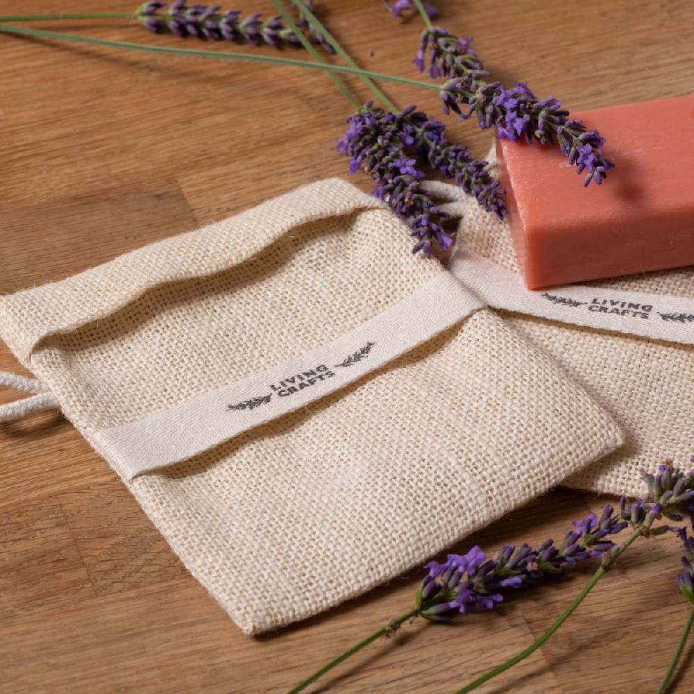 LIVING CRAFTS MATERA - Seifensäckchen, 2er Pack - Natural Bestseller