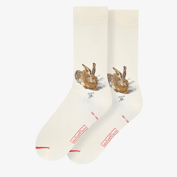 Musearta Oster-Ei mit Socken - Albrecht Dürer - Feldhase Versandkostenfrei