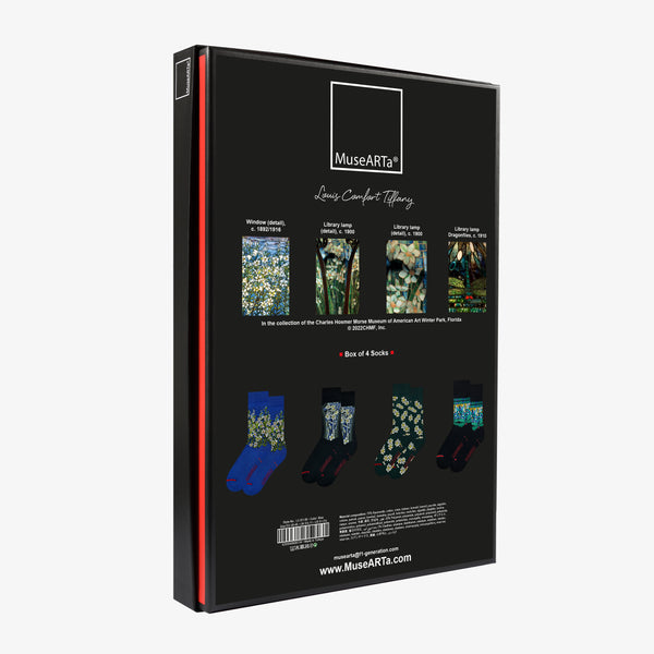 Musearta Louis Comfort Tiffany - Geschenkset mit 4 Paar Socken Saisonschlussverkauf