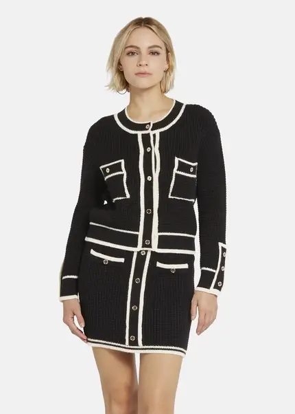 ﻿Nicowa Oversized cardigan - IDOWIA in BLACKarticle number NC8A22104019E-002 Letzte 3 Tage