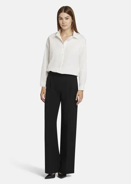 Nicowa Wide Leg Twill Pants - VINIWIA in BLACKarticle number NC9A24003019E-002 Letzter Tag