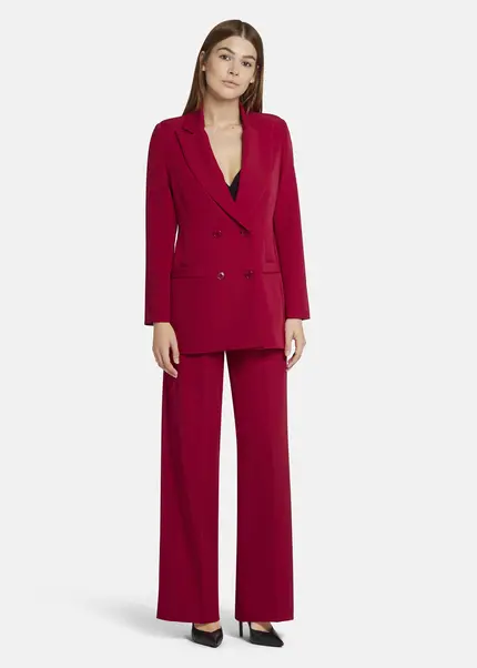 Nicowa Wide Leg Twill Pants - VINIWIA in REDarticle number NC9A24002014E-014 Zeitbegrenzte Promotion