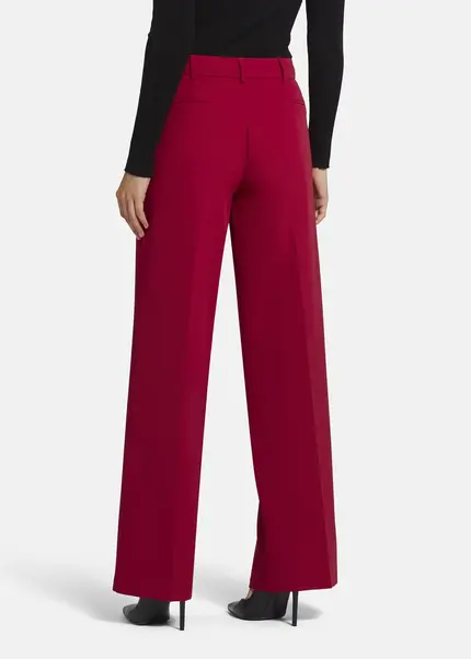 Nicowa Wide Leg Twill Pants - VINIWIA in REDarticle number NC9A24002014E-014 Zeitbegrenzte Promotion