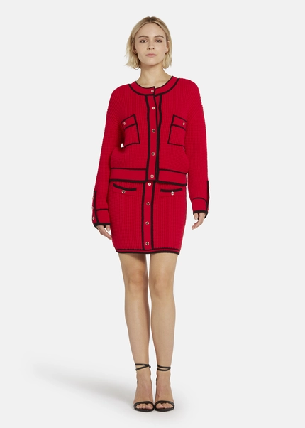 Nicowa Oversized cardigan - IDOWIA in REDarticle number NC8A22104014E-014 Bis zu 65% Rabatt