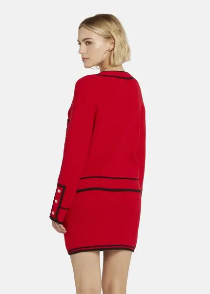 Nicowa Oversized cardigan - IDOWIA in REDarticle number NC8A22104014E-014 Bis zu 65% Rabatt