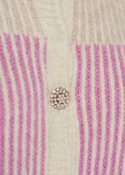 Nicowa Striped Cardigan SINOWA in CREAM MULTICOLORarticle number NC8A22101012E-072 Nur für heute