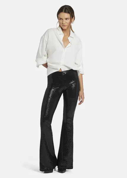 Nicowa Jersey Sequin Pants - VICOWI in BLACKarticle number NC9A22908019E-002 Sonderangebot der Fabrik