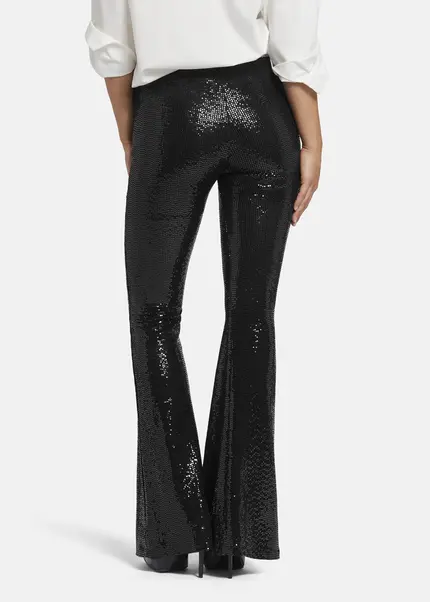 Nicowa Jersey Sequin Pants - VICOWI in BLACKarticle number NC9A22908019E-002 Sonderangebot der Fabrik