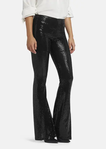 Nicowa Jersey Sequin Pants - VICOWI in BLACKarticle number NC9A22908019E-002 Sonderangebot der Fabrik