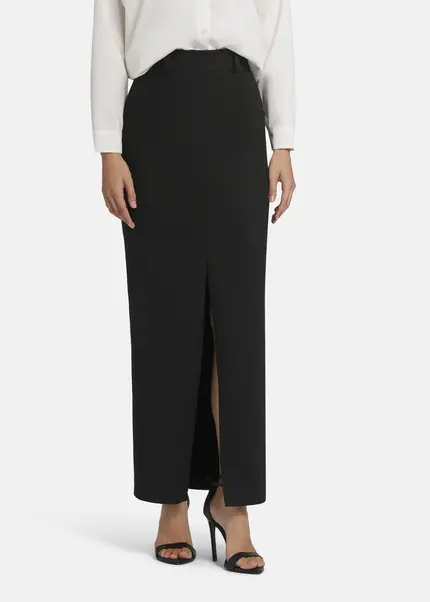 Nicowa Maxi twill skirt TRENALA in BLACKarticle number NC9A22401019E-002 Vierteljährliche Förderung