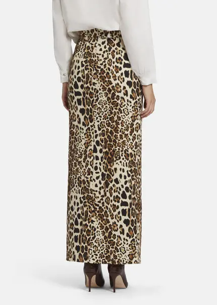 Nicowa Leo twill skirt TRENALA in BLACK LEOarticle number NC9A22401017E-151 Bis zu 55% Rabatt