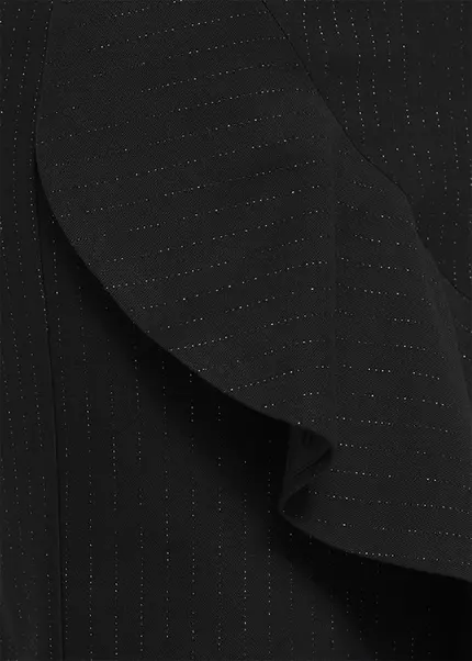 Nicowa Pinstripe twill flounce Skirt - LOWIANA in BLACK PINSTRIPEarticle number NC9A24005019E-002 Nur noch ein Tag übrig