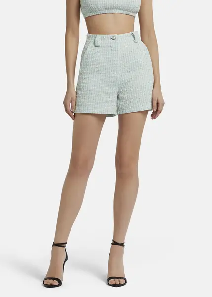 Nicowa Casual Bouclé shorts - PALOWI in LIGHT BLUEarticle number NC9A12604025E-025 50% Rabatt mit kostenlosem Versand