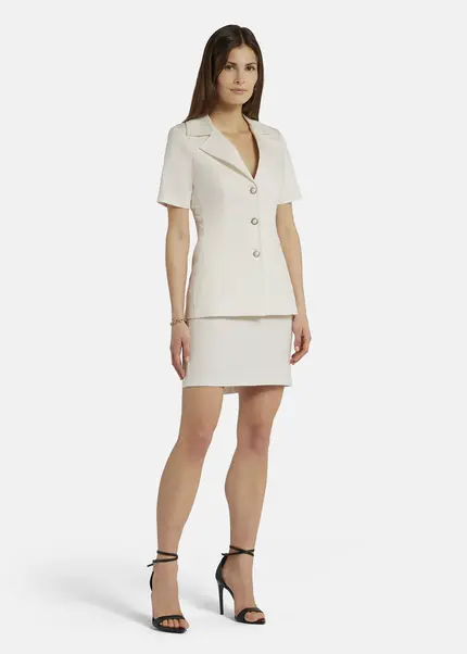 Nicowa Classic sheath skirt - TRECAWI in WHITEarticle number NC9A12402011E-004 Clearance-Verkauf