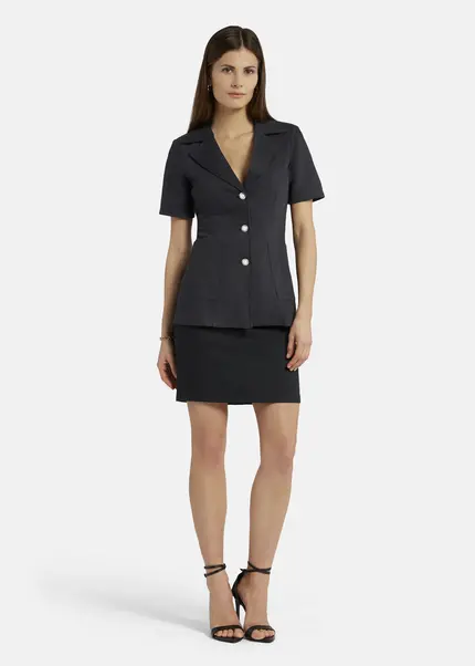Nicowa Classic sheath skirt - TRECAWI in BLACKarticle number NC9A12402019E-002 Kostenloser Versand international