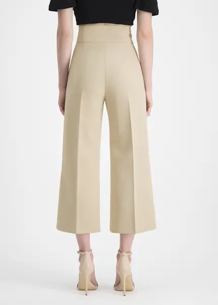 Nicowa Twill culottes with creases – CORADUE in BEIGEarticle number NC7A12016011E-138 Black Friday Preise