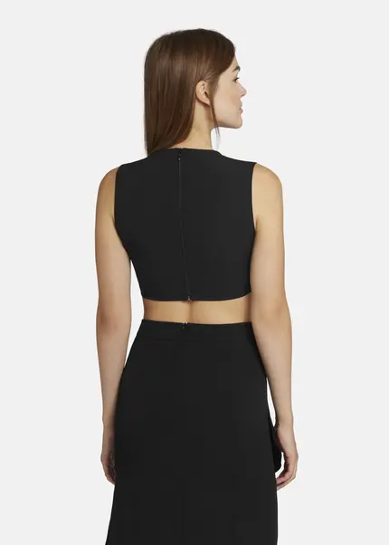 Nicowa Cropped Twill Top - LOWICA in BLACKarticle number NC9A24006019E-002 Auslauf